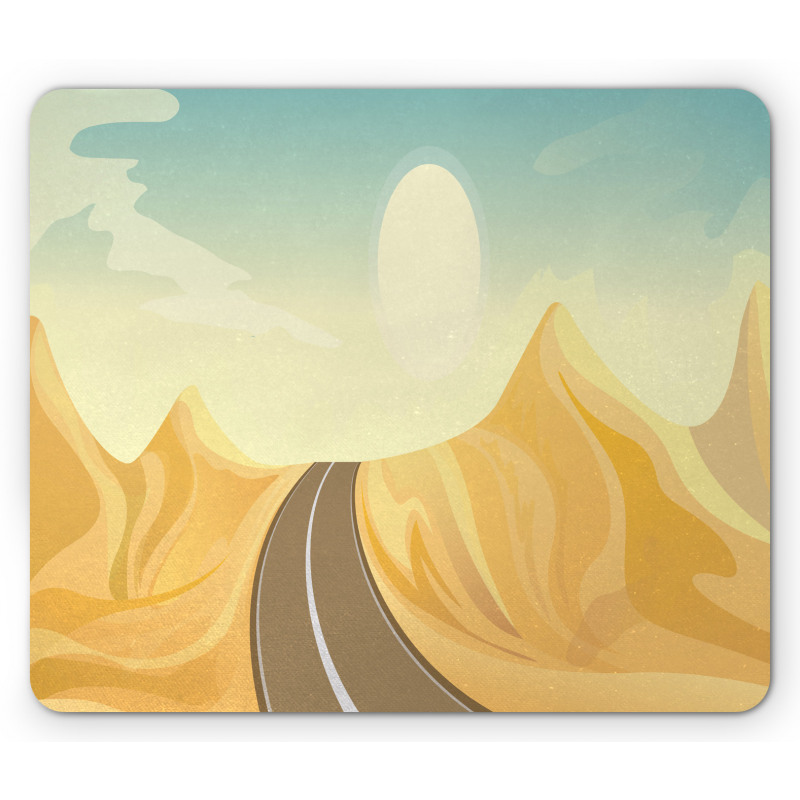 Road Adventure in Desert Hills Mouse Pad