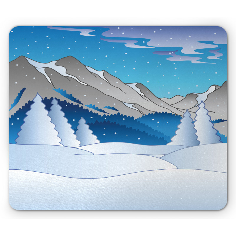 Mountainous Scenery Mouse Pad