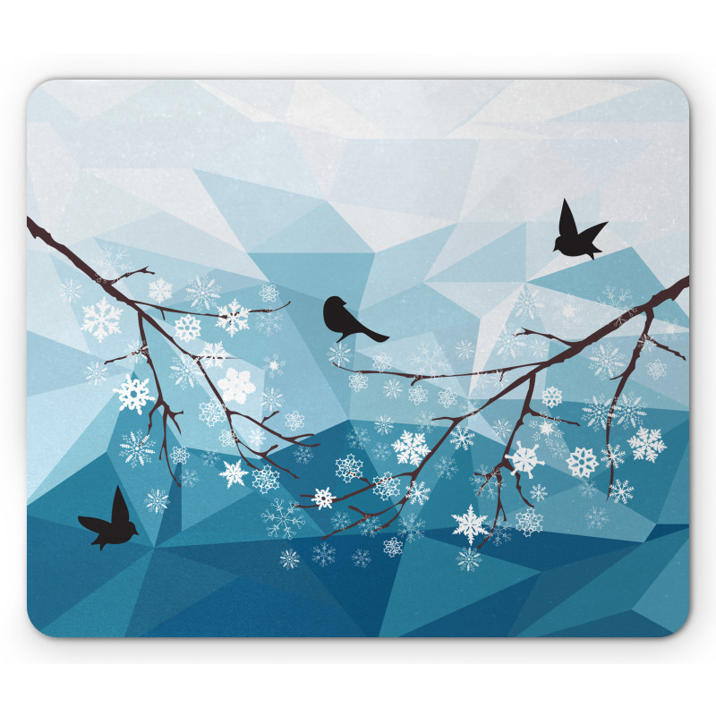 Bird Flying Polygonal Mouse Pad