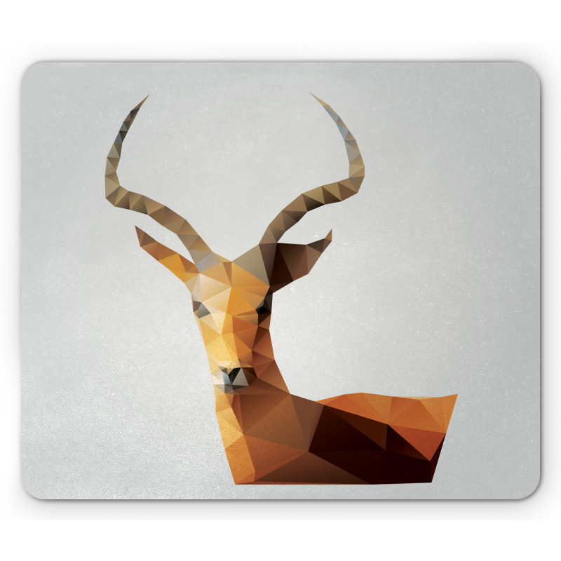 Low Poly Animal Portrait Mouse Pad