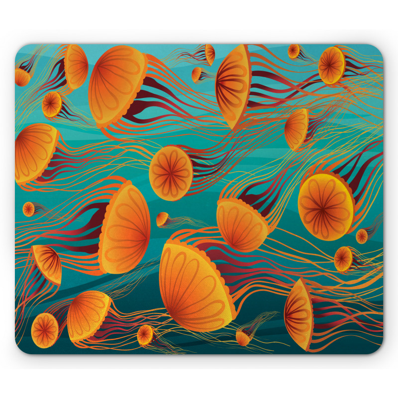 Tangerine Tones Animal Mouse Pad