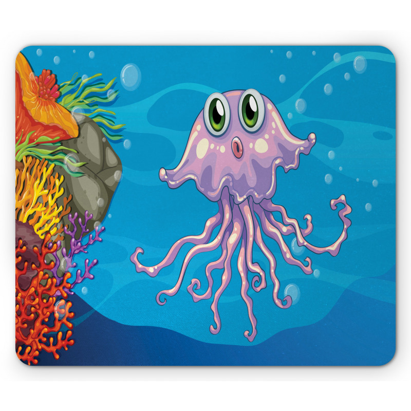 Aquatic Animal Character Mouse Pad