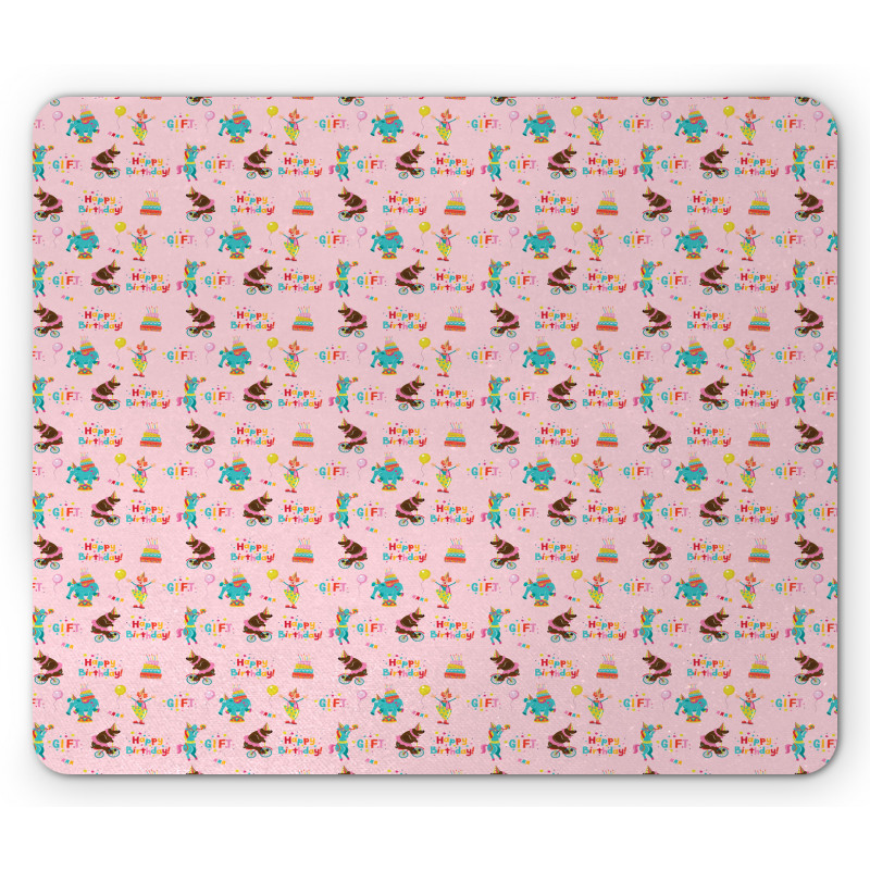 Happy Birthday Animals Fun Mouse Pad