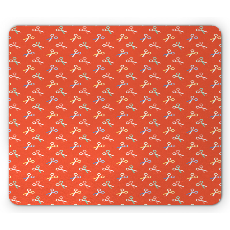 Colorful Scissors Graphic Mouse Pad