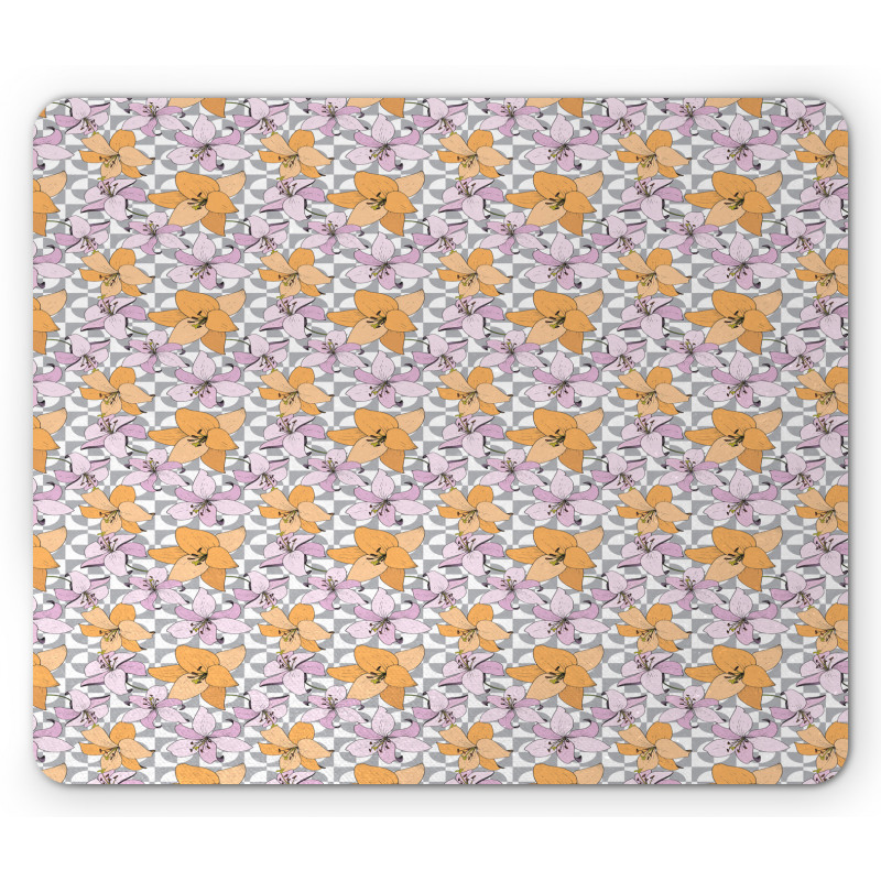 Pastel Bicolour Lily Flora Mouse Pad