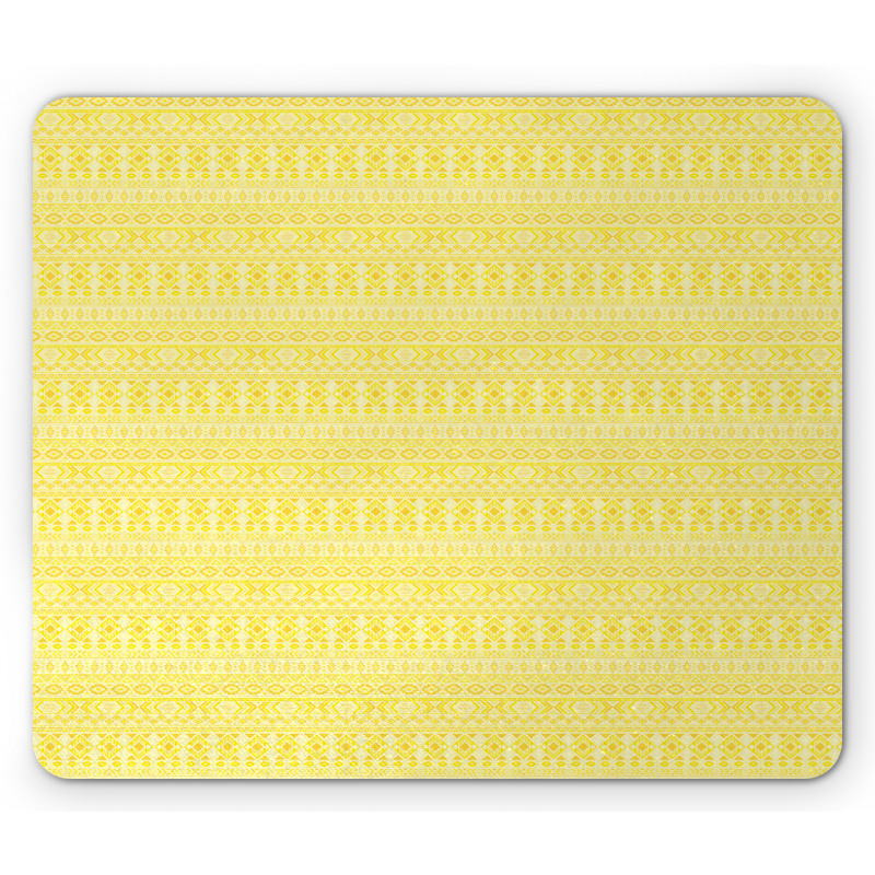 Folklore Yellow Monochrome Mouse Pad