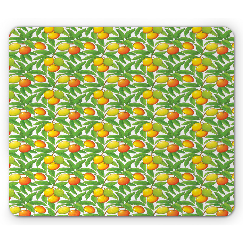 Ripe Mango Branches Mouse Pad