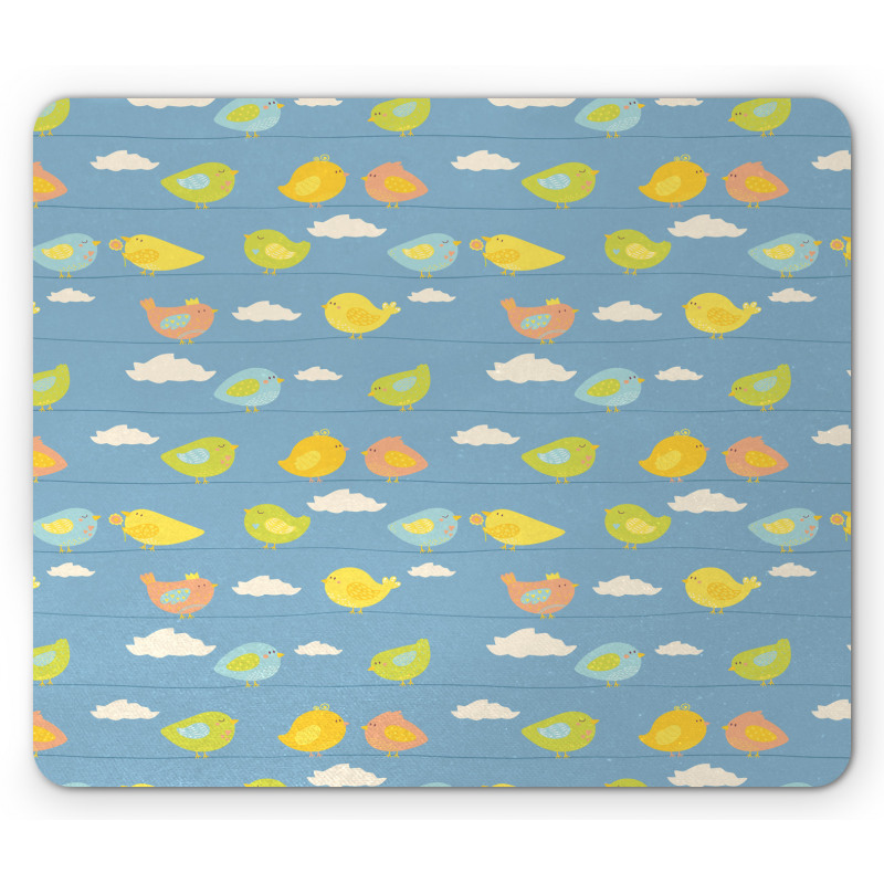 Winged Animal Clouds Mouse Pad