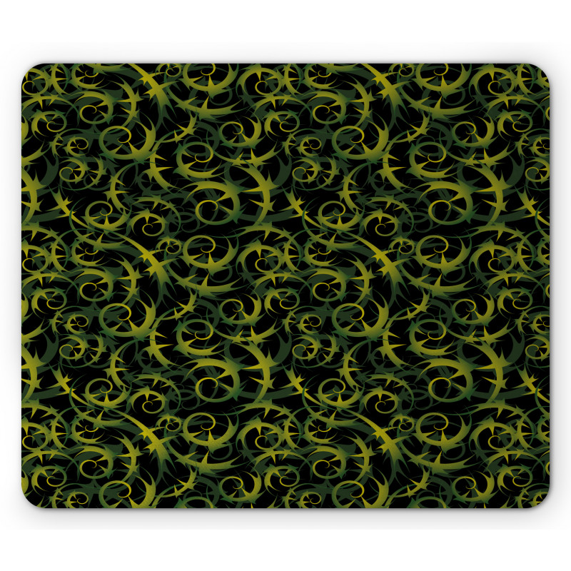 Dark Tones Abstract Ivy Grape Mouse Pad