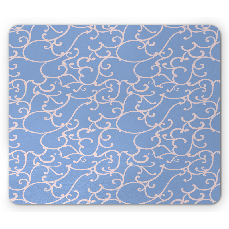 Rhythmic Curvy Branches Mouse Pad