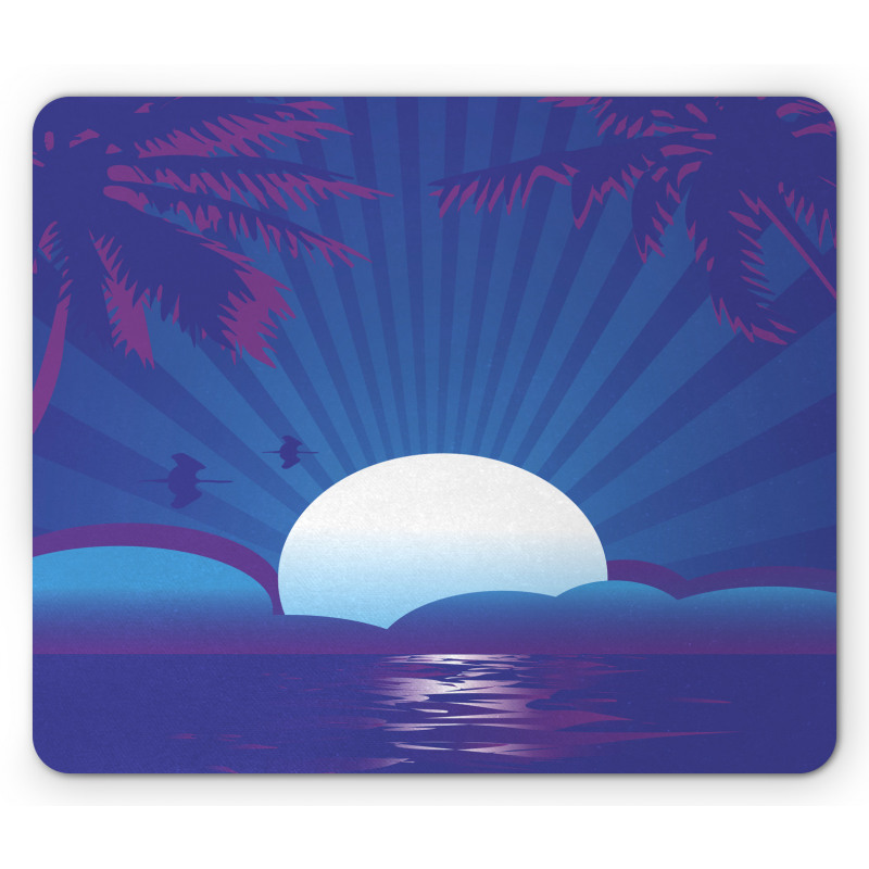 Exotic Summer Time Scene Mouse Pad