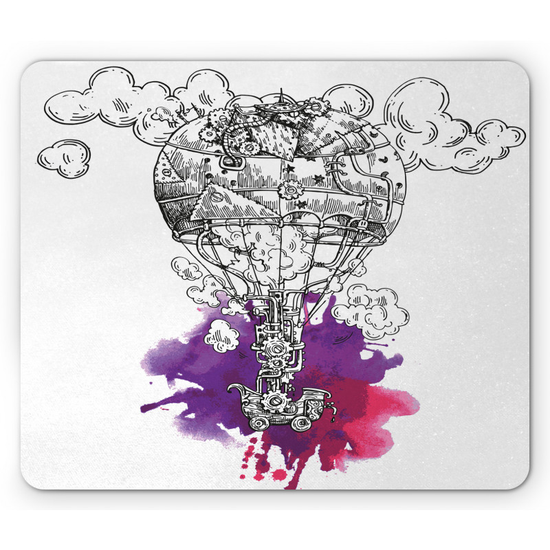 Sketch Retro Aircraft Mouse Pad