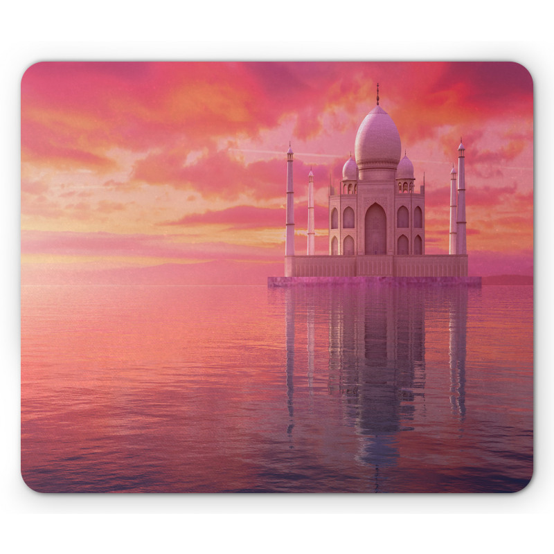 Romantic Taj Mahal Display Mouse Pad