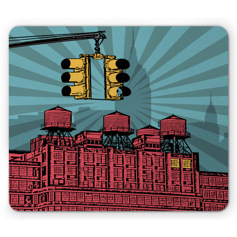 Graphical Manhattan City Mouse Pad