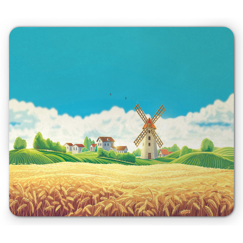 Countryside Wheat Field Mouse Pad