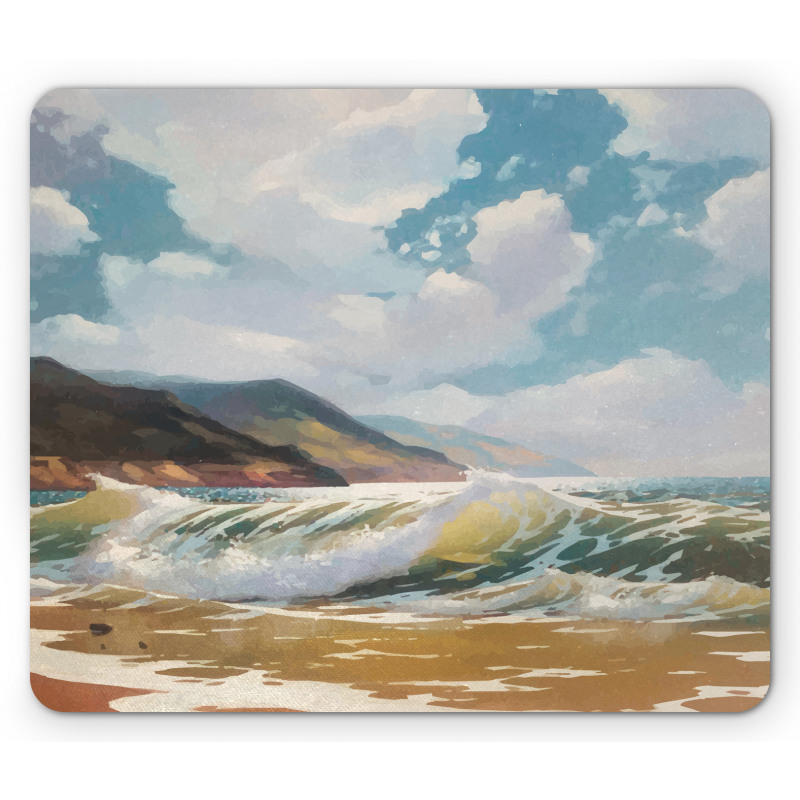 Sea Waves Coastline Mouse Pad