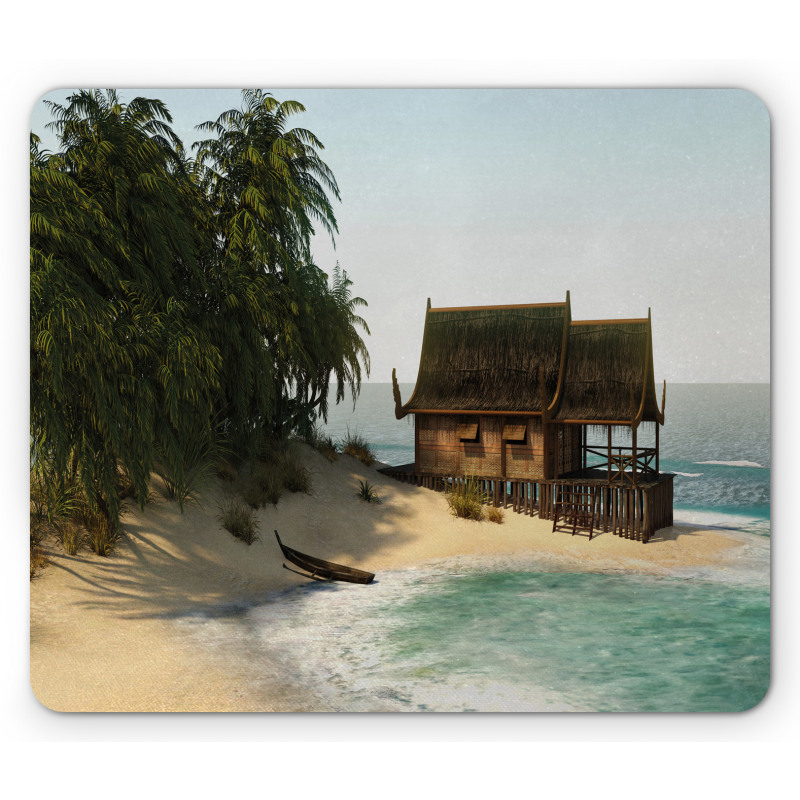 Island House on the Coast Mouse Pad