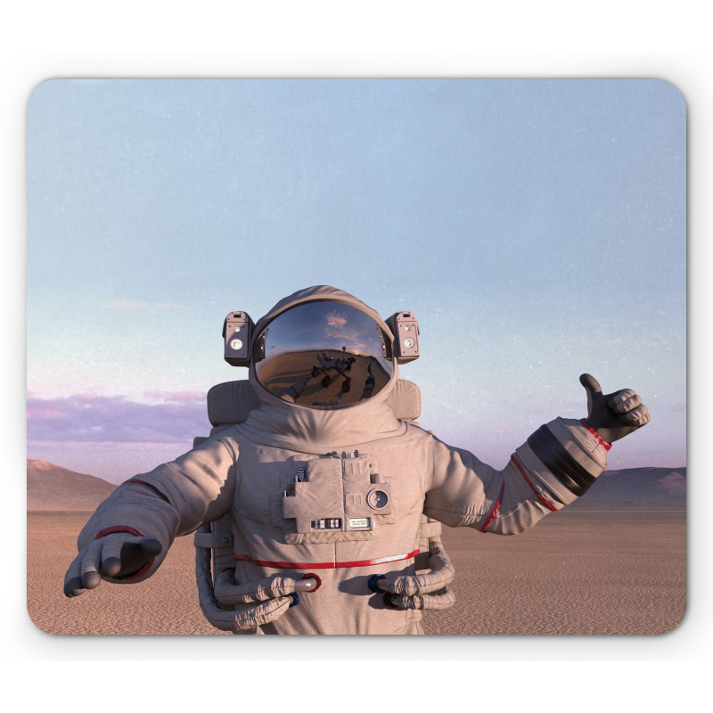 Astronaut Giving Thumbs Mouse Pad