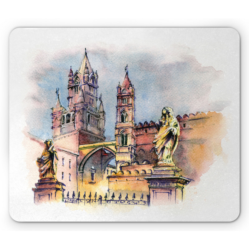 Monument in Palermo Sicily Mouse Pad