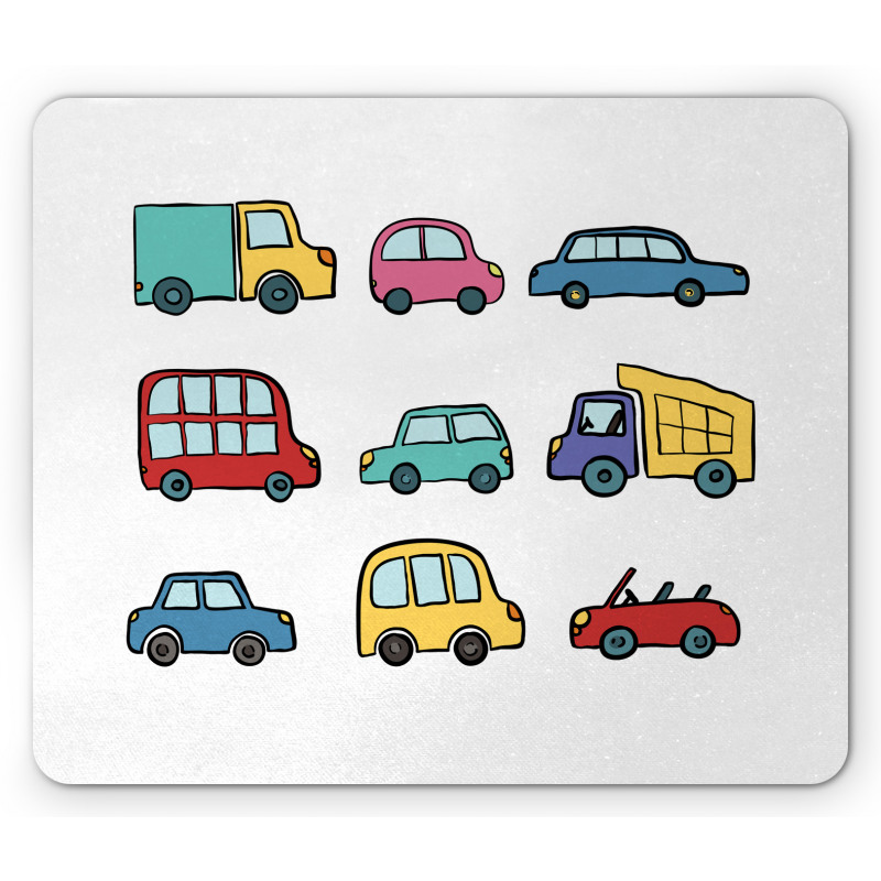 Cartoon Cars Mouse Pad