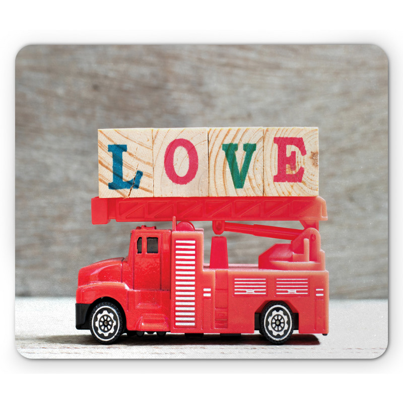 Toy with Love Words Mouse Pad