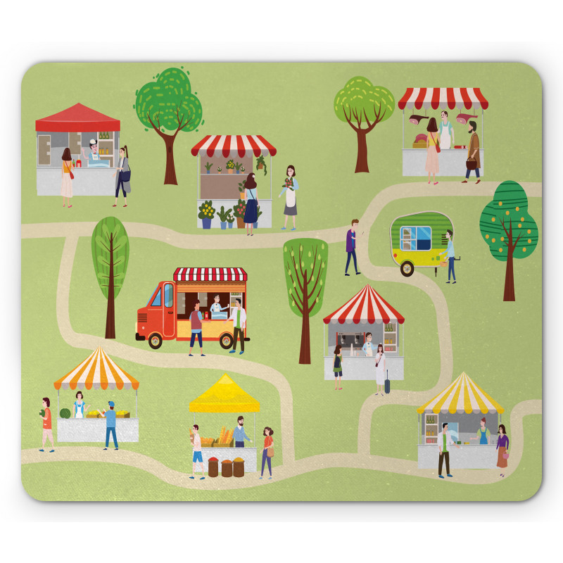 Street Food Festival Fun Mouse Pad