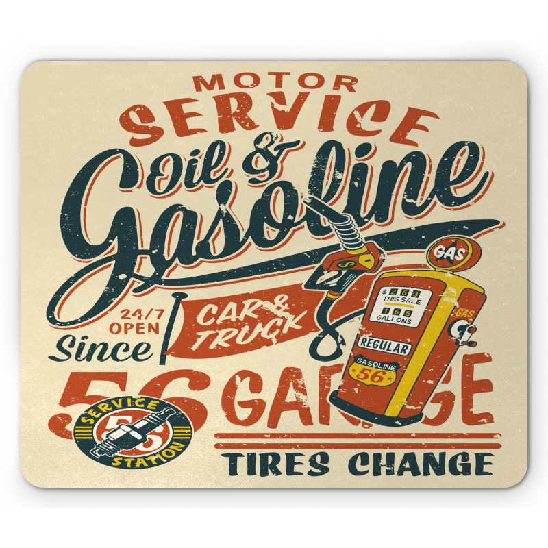 Grunge Gasoline Art Mouse Pad