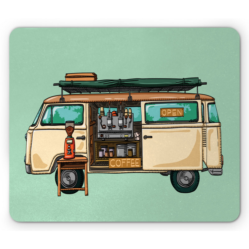 Street Coffee Van Mouse Pad