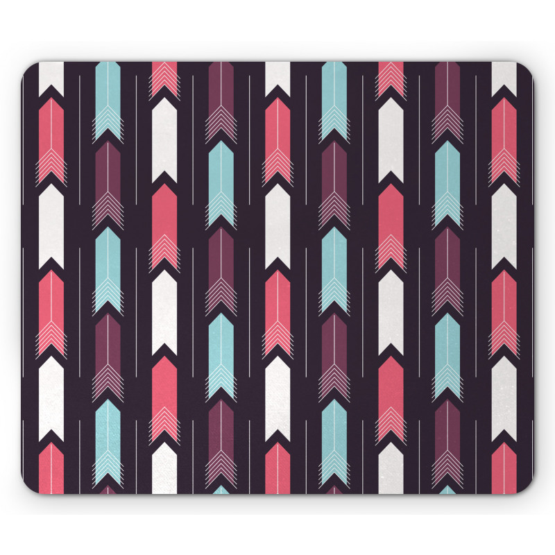 Vertically Upwards Streaks Mouse Pad