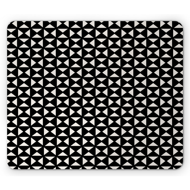 Basic Triangles in Squares Mouse Pad