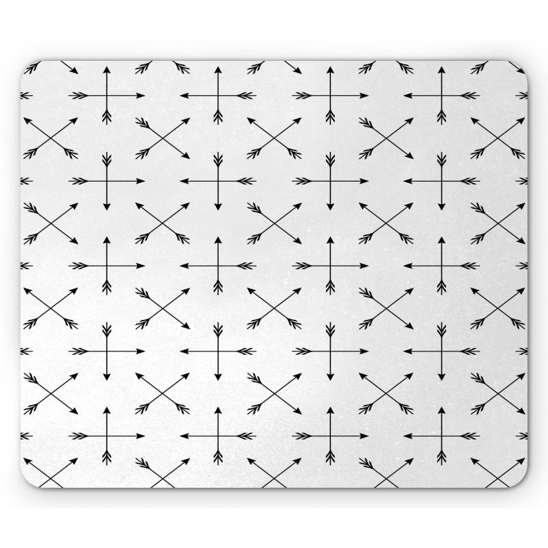 Long Pointy Tribal Elements Mouse Pad