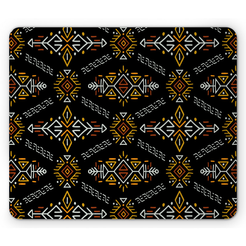 Aztec Inspired and Ethnic Mouse Pad