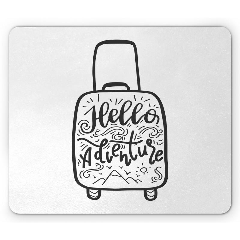 Wanderlust Suitcase Mouse Pad