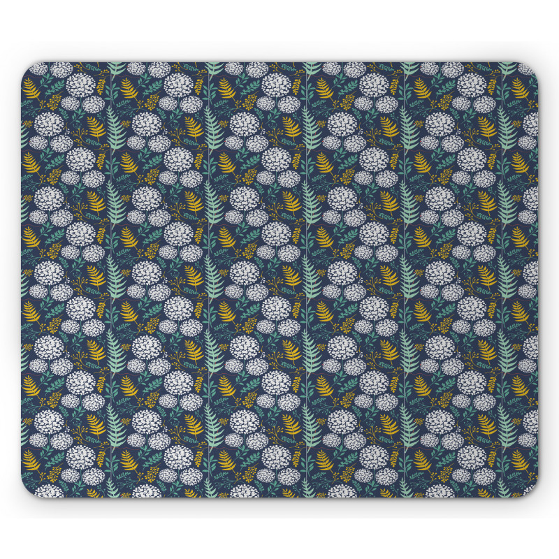 Leafy Branches Dot Herbs Mouse Pad