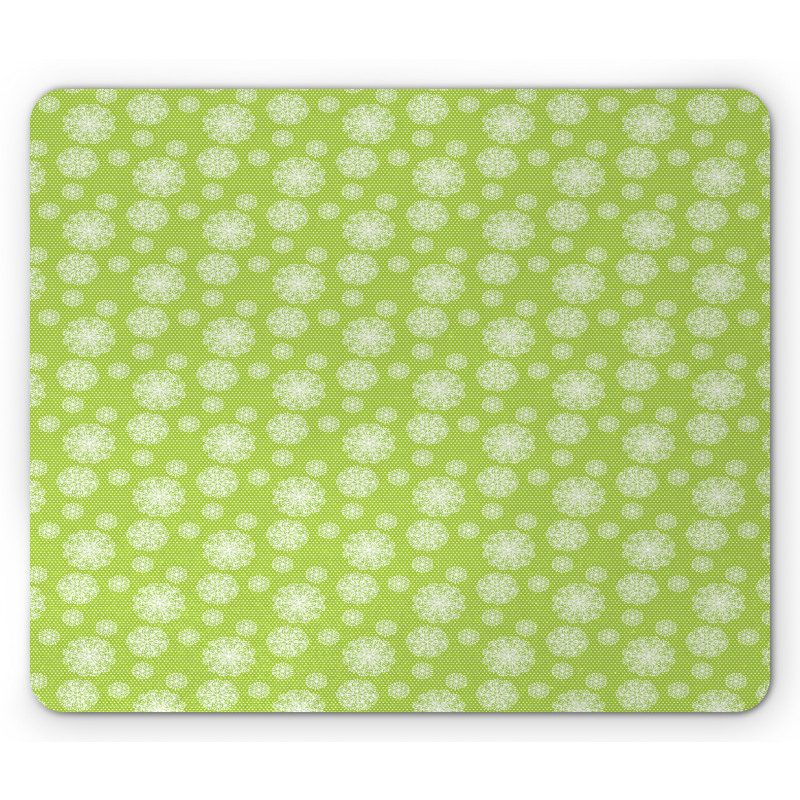 Botanical on Polka Dots Mouse Pad