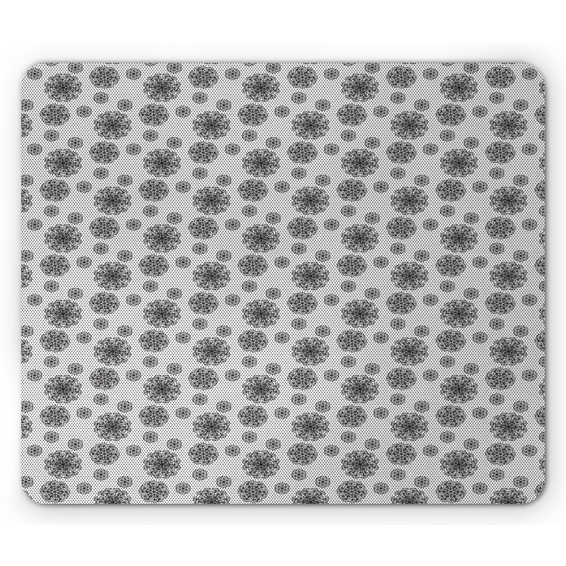 Botany Motif Polka Dots Mouse Pad