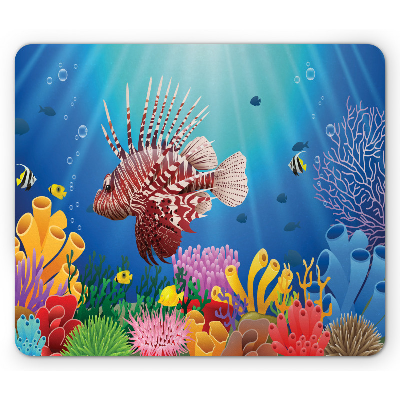 Colorful Marine Scenery Mouse Pad