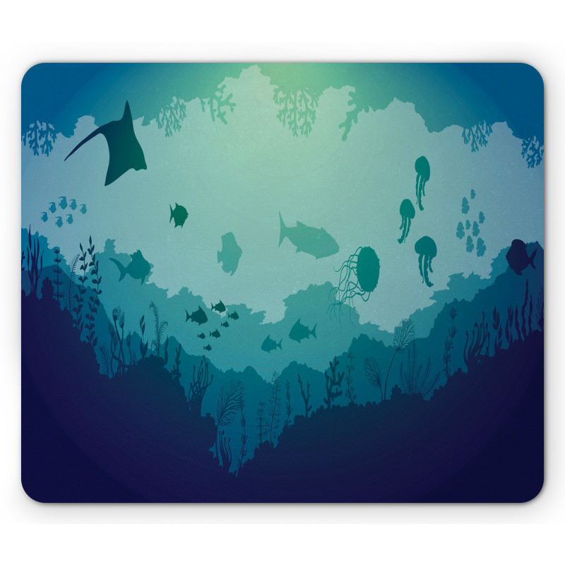 Jellyfish Corals Mammals Mouse Pad