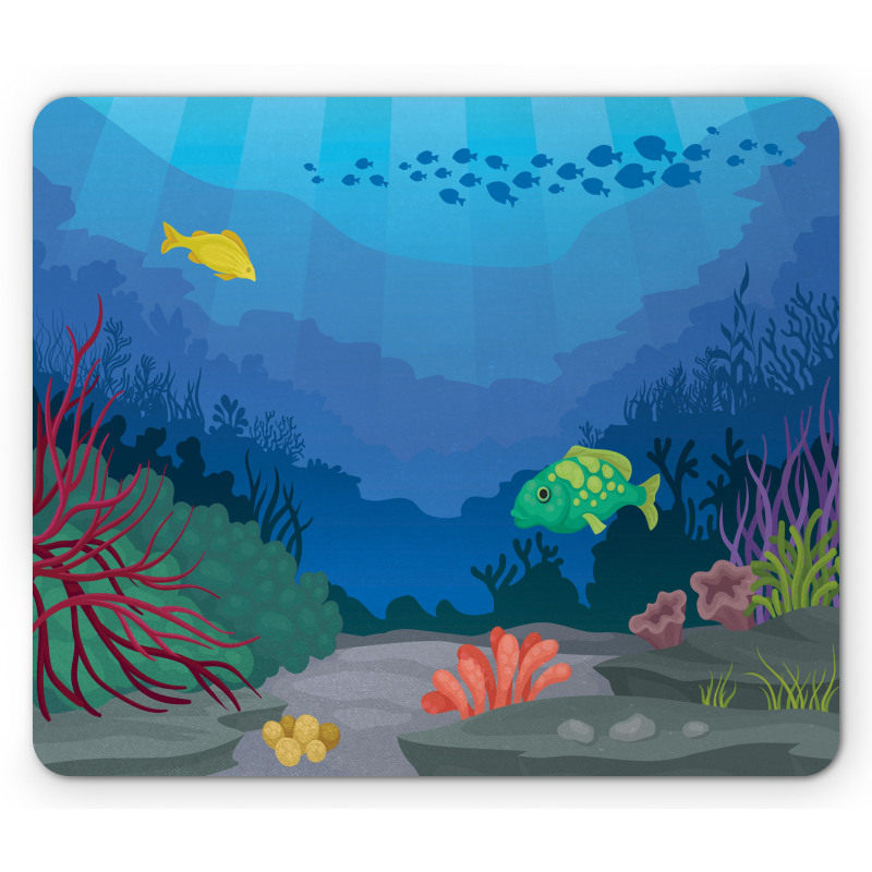 Oceanic Seaweed Seascape Mouse Pad