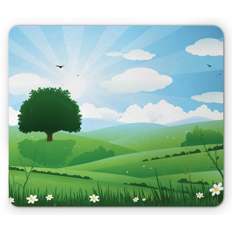 Single Tree View Mouse Pad