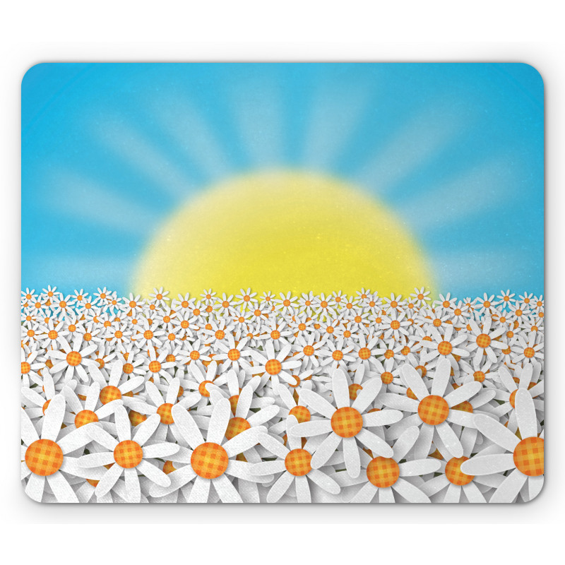 Sun and Daisies Mouse Pad