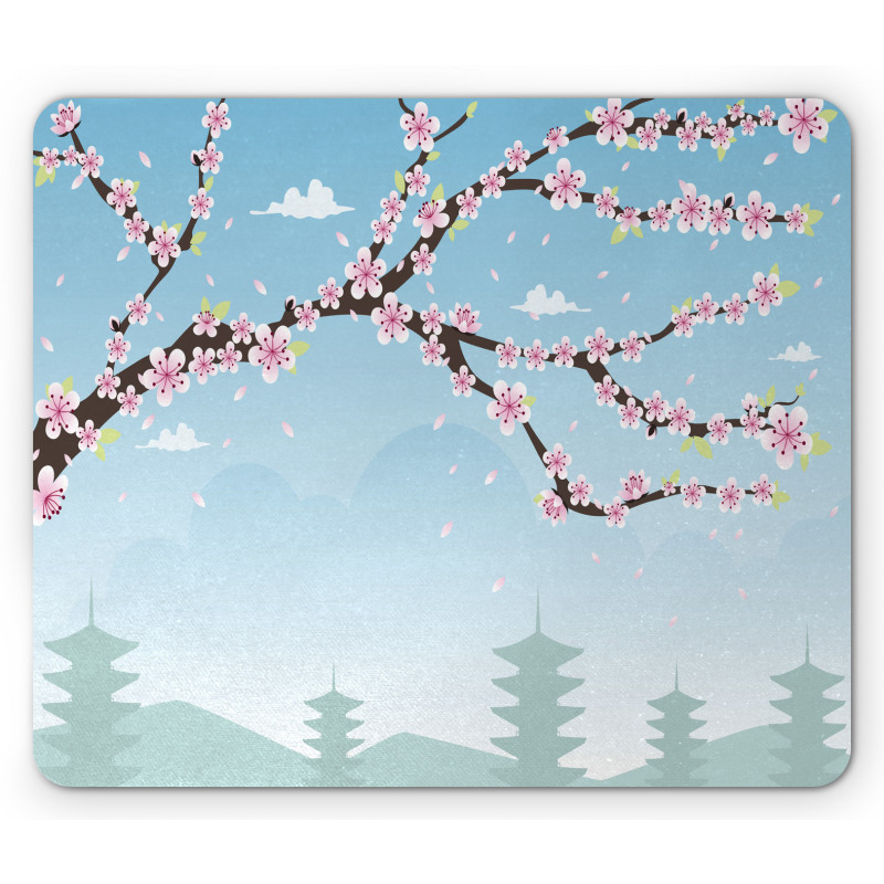 Blooming Branches Mouse Pad