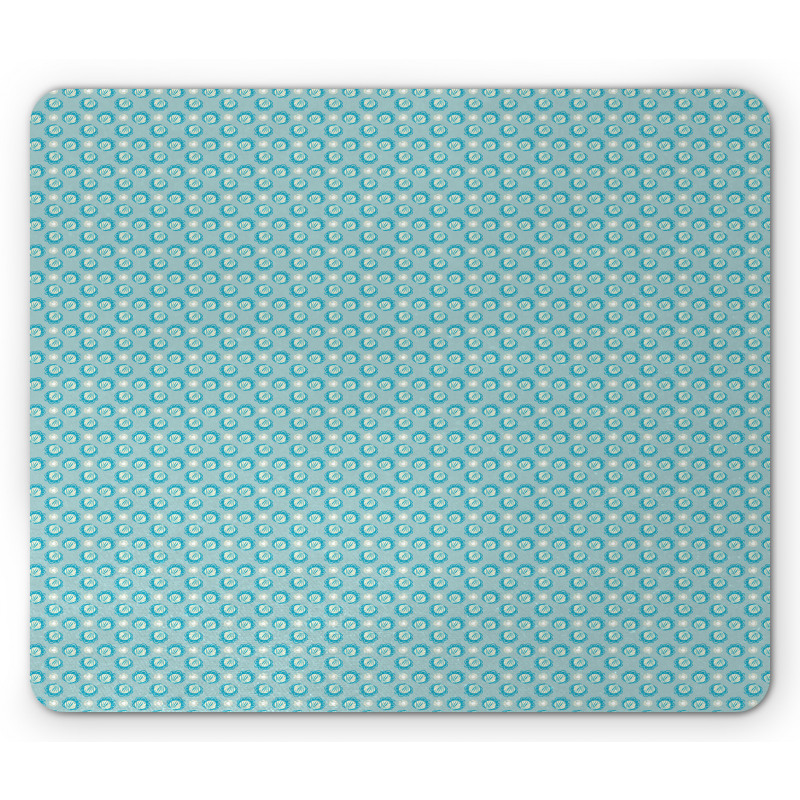 Pearl Shell and Petals Mouse Pad