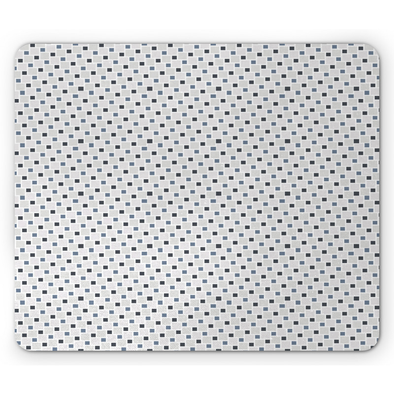 Geometric Grid Squares Mouse Pad