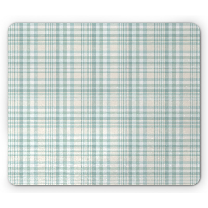 Pastel Plaid Layout Mouse Pad