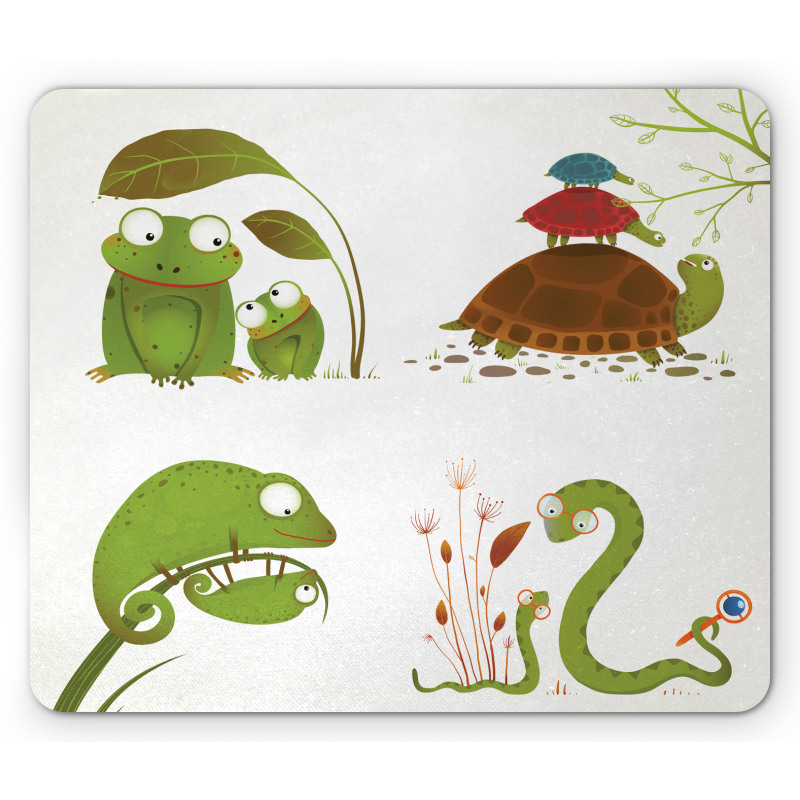 Snake Frog Ninja Reptile Mouse Pad