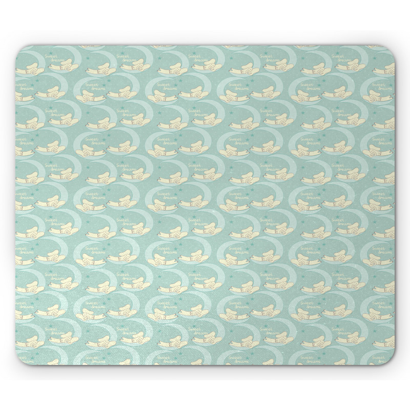 Nursery Animal on Crescent Mouse Pad