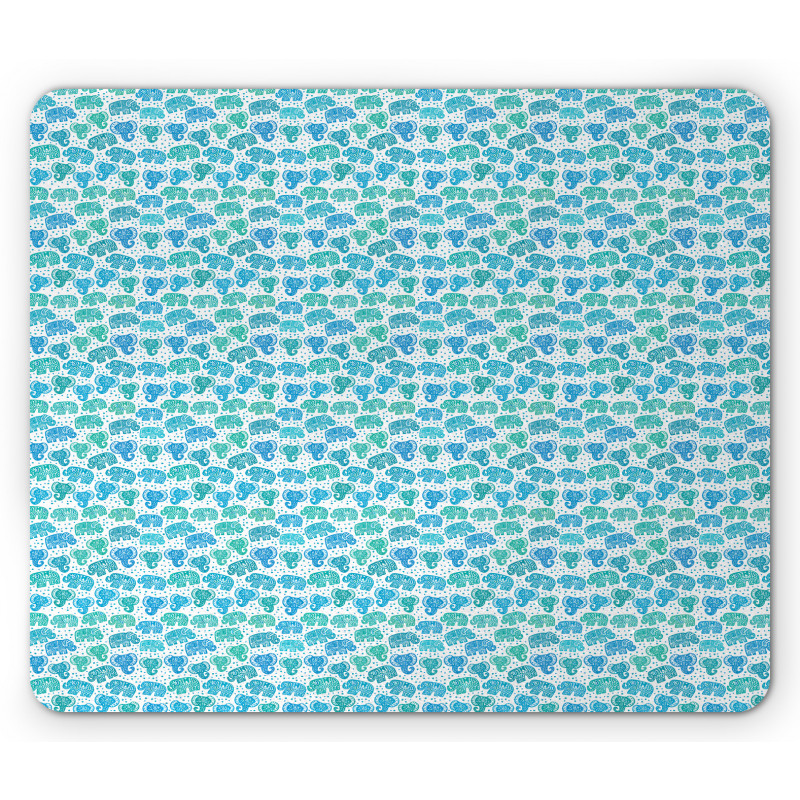 Spots and Animals Mouse Pad