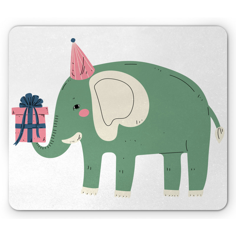 Animal with Gift Box Mouse Pad