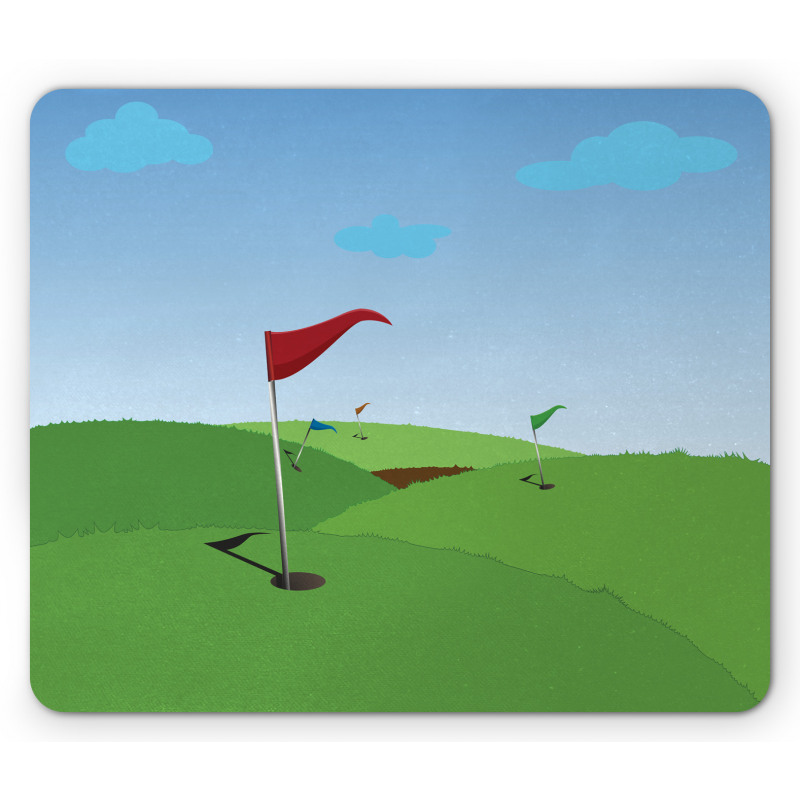 Grassy Hills Flag Mouse Pad